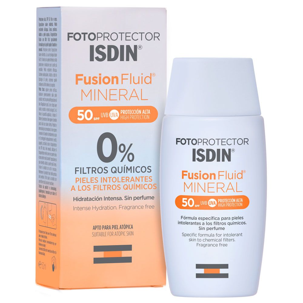 ISDIN PROTECTOR SOLAR FACIAL FUSION FLUIDO FPS 50  X 50 ML.